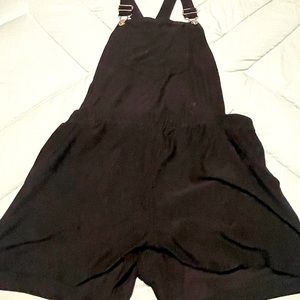 Black Overall Shorts